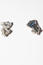 Vintage 1950s Marquise Cut Rhinestone Earrings