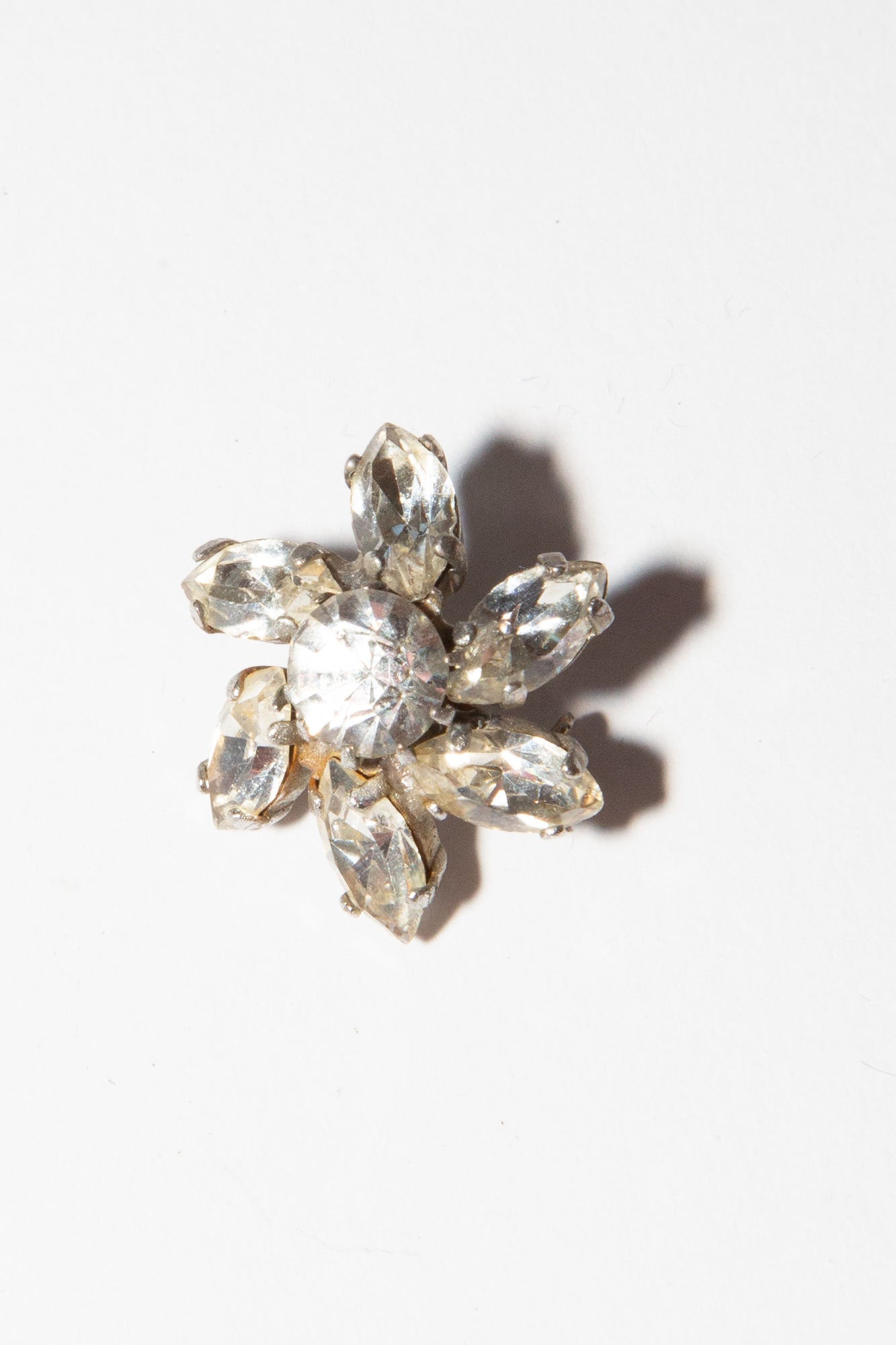 Vintage 1940s Small Rhinestone Pin Brooch