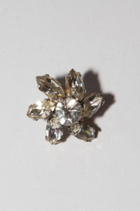 Vintage 1940s Small Rhinestone Pin Brooch