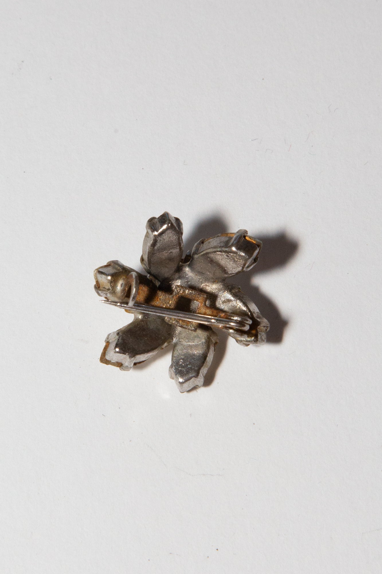 Vintage 1940s Small Rhinestone Pin Brooch