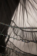 Vintage 1980s does 1930s Black Tulle Gown