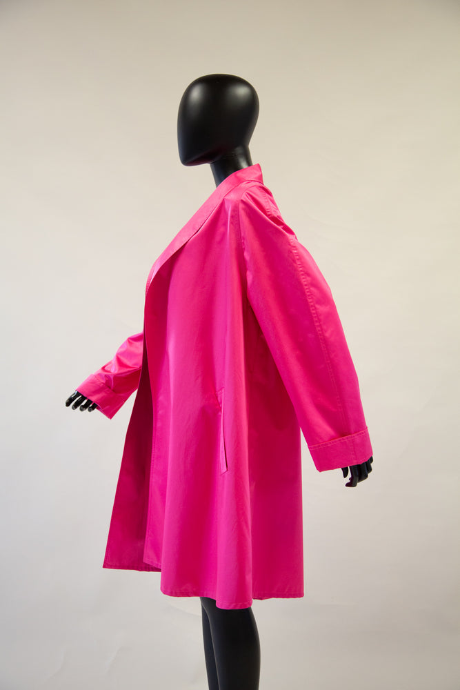 vintage 80s pink Givenchy swing coat Alexandra King