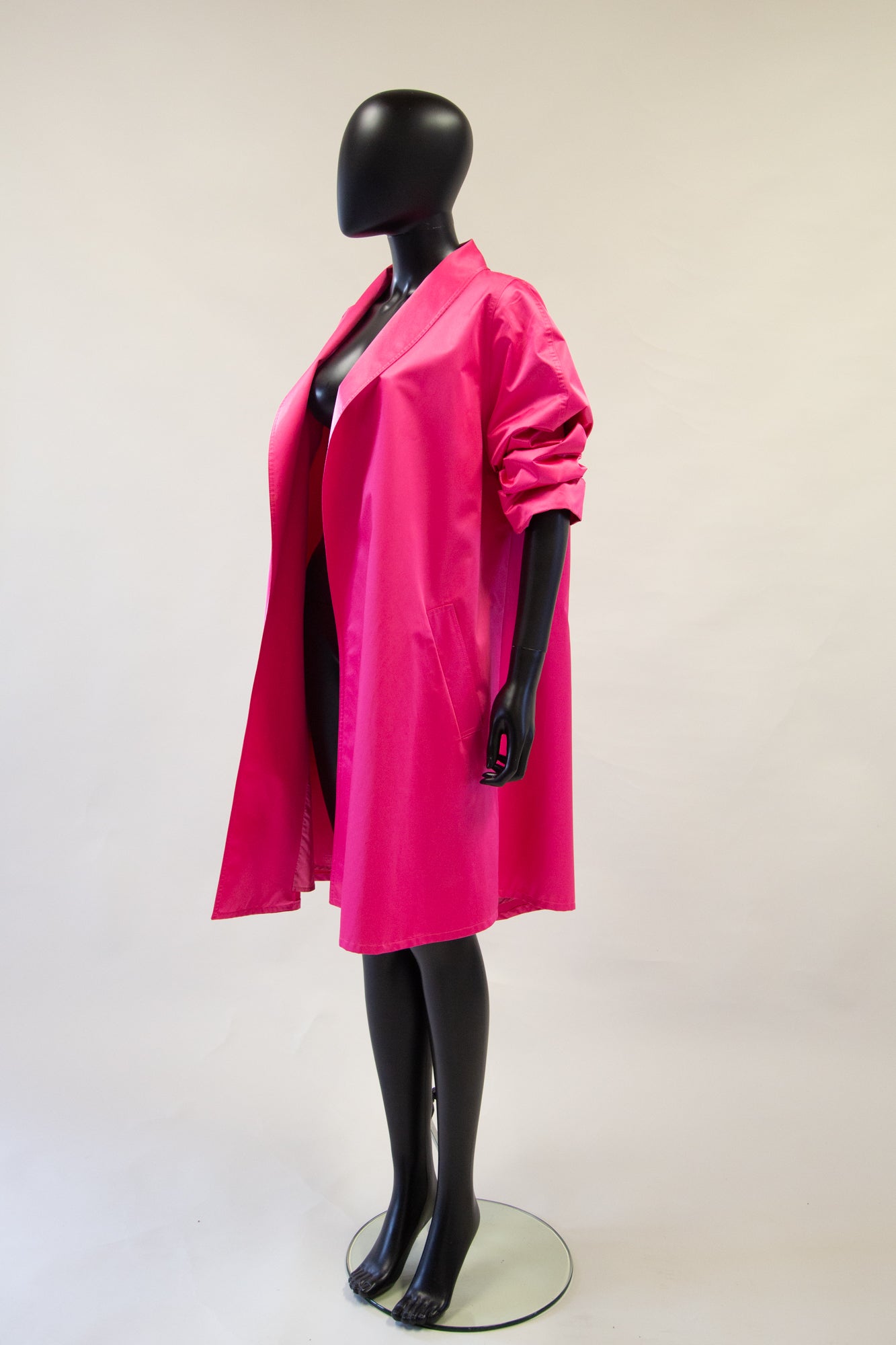 Vintage 1980s Givenchy Pink Satin Swing Coat – ALEXANDRAKING