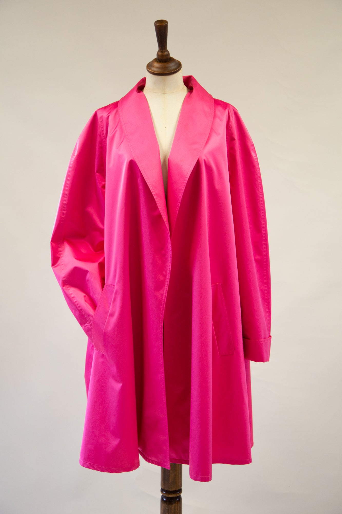 Vintage 1980s Givenchy Pink Satin Swing Coat – ALEXANDRA-KING