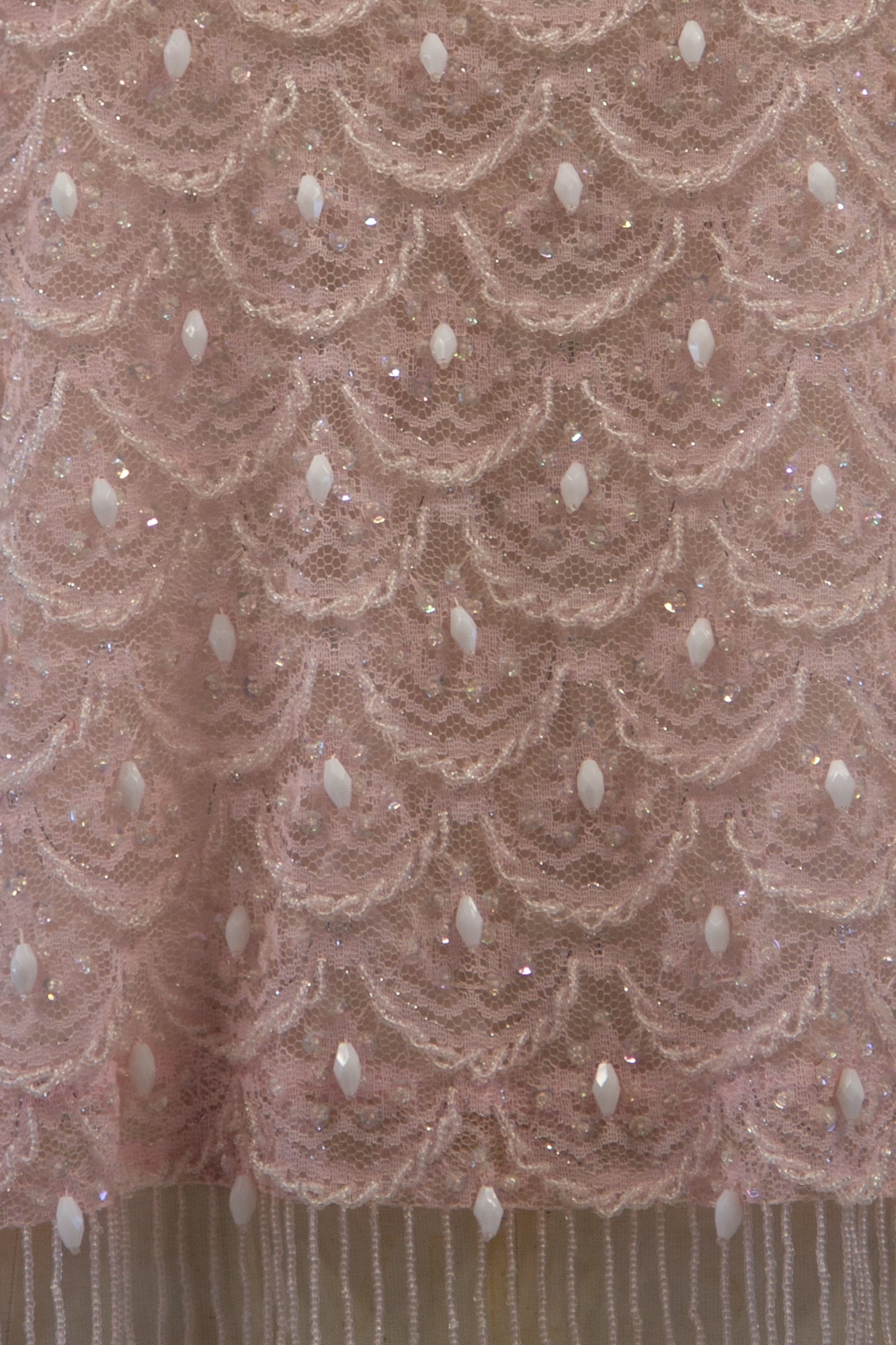 1960s pink beaded top