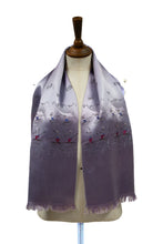 Vintage 1950s Lilac Silk Ballet Scarf