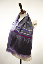 Vintage 1950s Lilac Silk Ballet Scarf