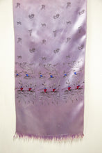 Vintage 1950s Lilac Silk Ballet Scarf