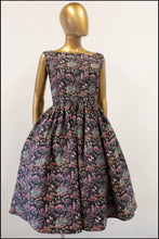 Vintage 1950s Japanese print cotton summer dress and jacket