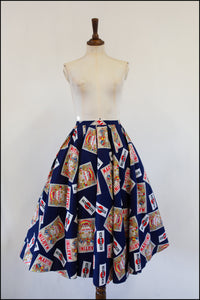 Vintage 1970s does 1950s Martini Skirt