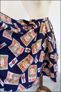 Vintage 1970s does 1950s Martini Skirt