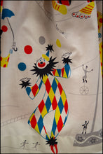 Vintage 1950s Novelty 'Circus Clown' Skirt