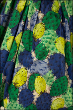 Vintage 1950s Green 'Cactus' Print Full Skirt