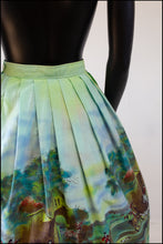 Vintage 1950s John Wolf 'The Hunt' Print Skirt