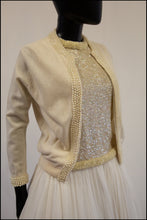 Vintage 1950s Pearl Wool Cardigan