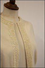 Vintage 1950s Pearl Wool Cardigan