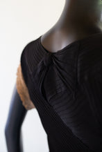 Vintage 1930s Black Crepe Pin Tuck Gown