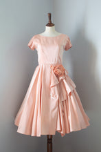 Vintage 1950s Ballet Pink Rose Dress