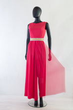 Vintage 1970s Pink Crepe Jumpsuit