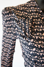 Vintage 1940s Novelty Print Tea Dress