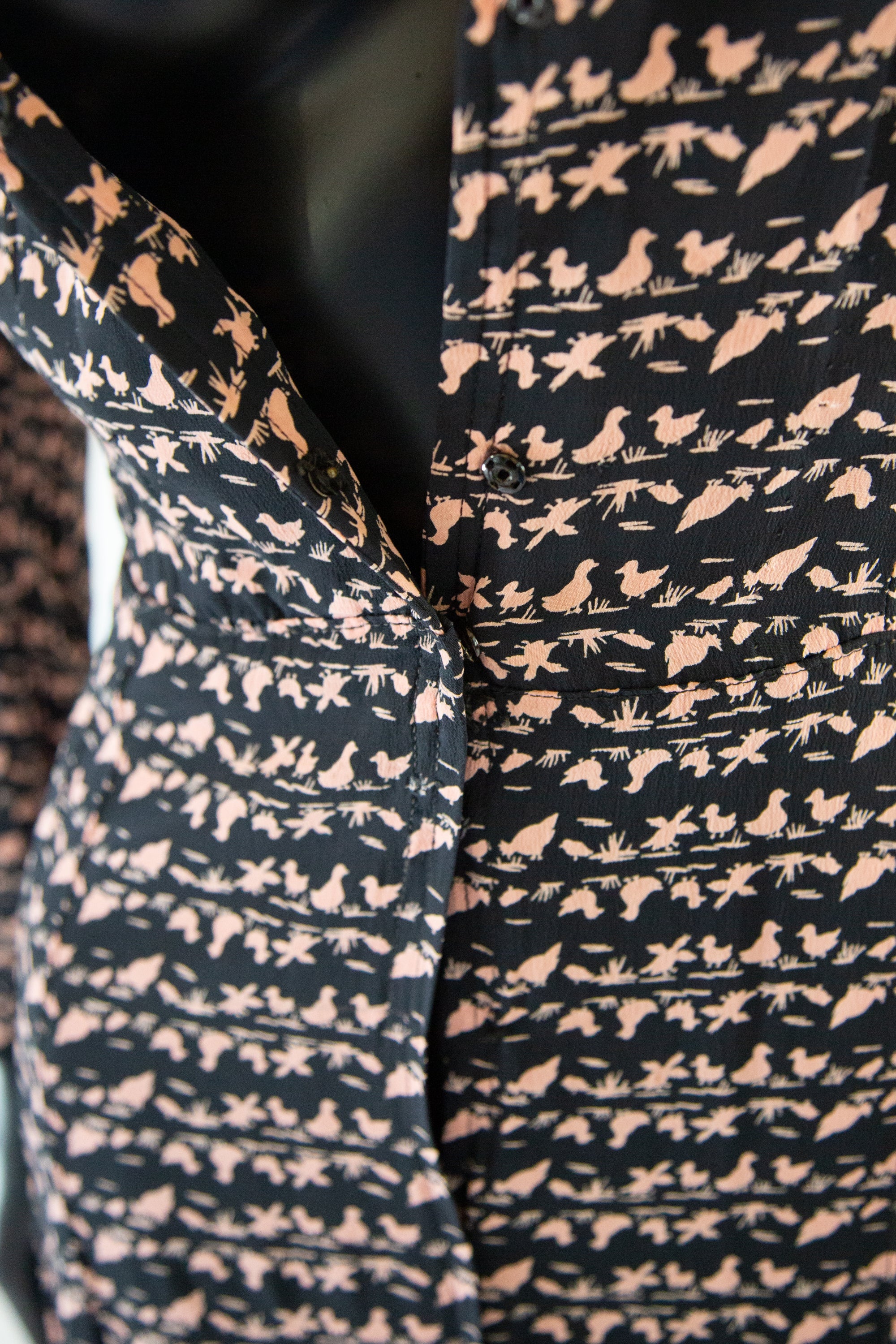 Vintage 1940s Novelty Print Tea Dress