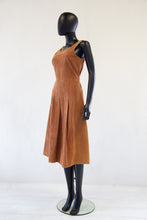 Vintage 1970s Brown Cord Pinafore Dress