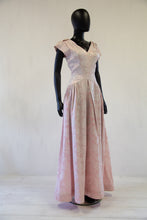 1940s pink damask gown