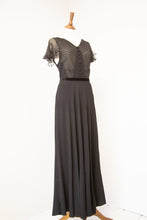 Vintage 1930s Black Tulle Dress