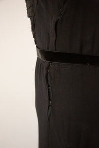 Vintage 1930s Black Tulle Dress
