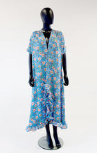 Belle Dress in Blue Floral Muslin