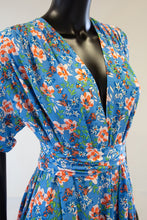 Belle Dress in Blue Floral Muslin