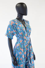 Belle Dress in Blue Floral Muslin