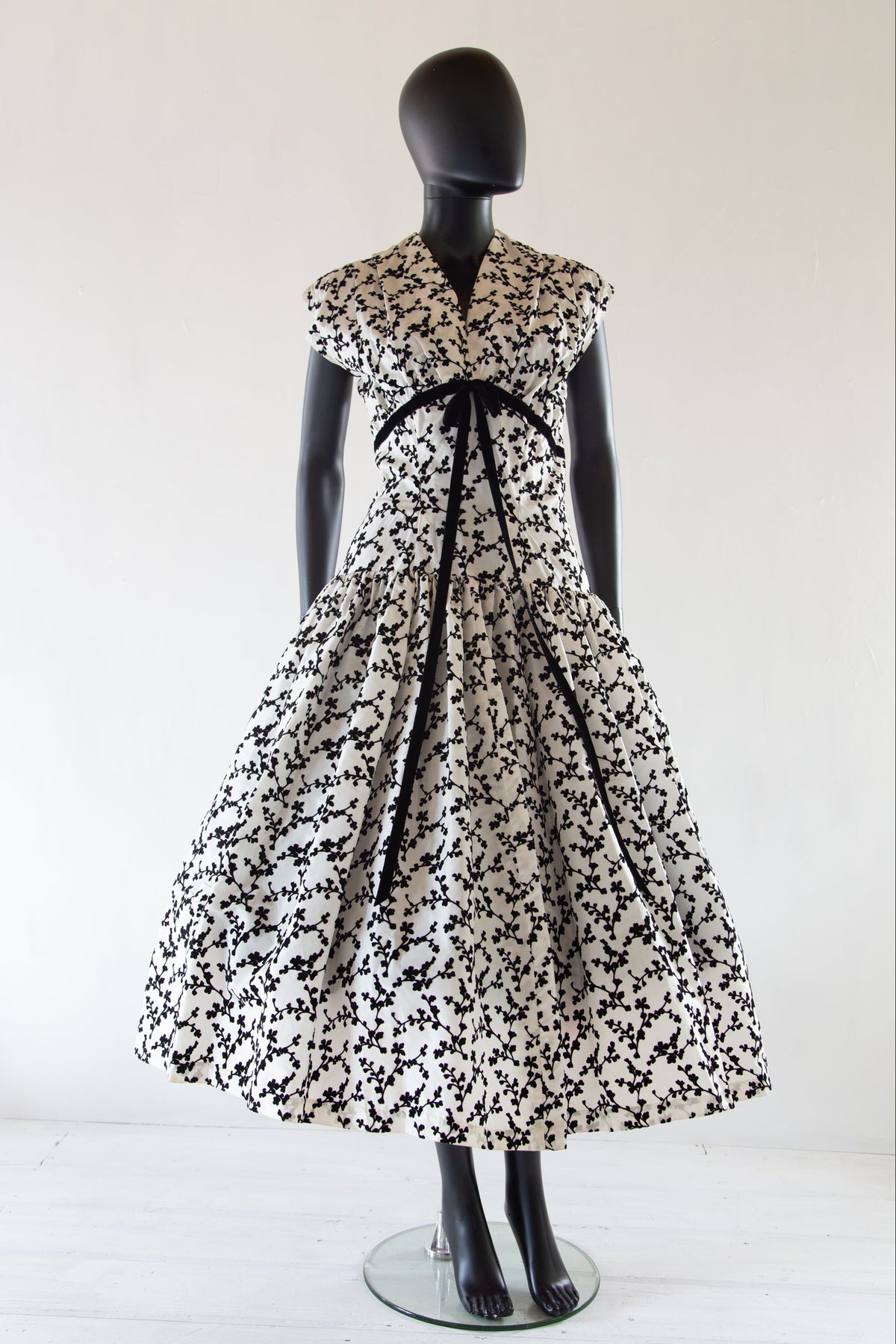 Betty Blue - Mid Century Print Dress  ALEXANDRA-KING