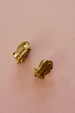 Vintage 1950s Emerald Green Rhinestone Earrings