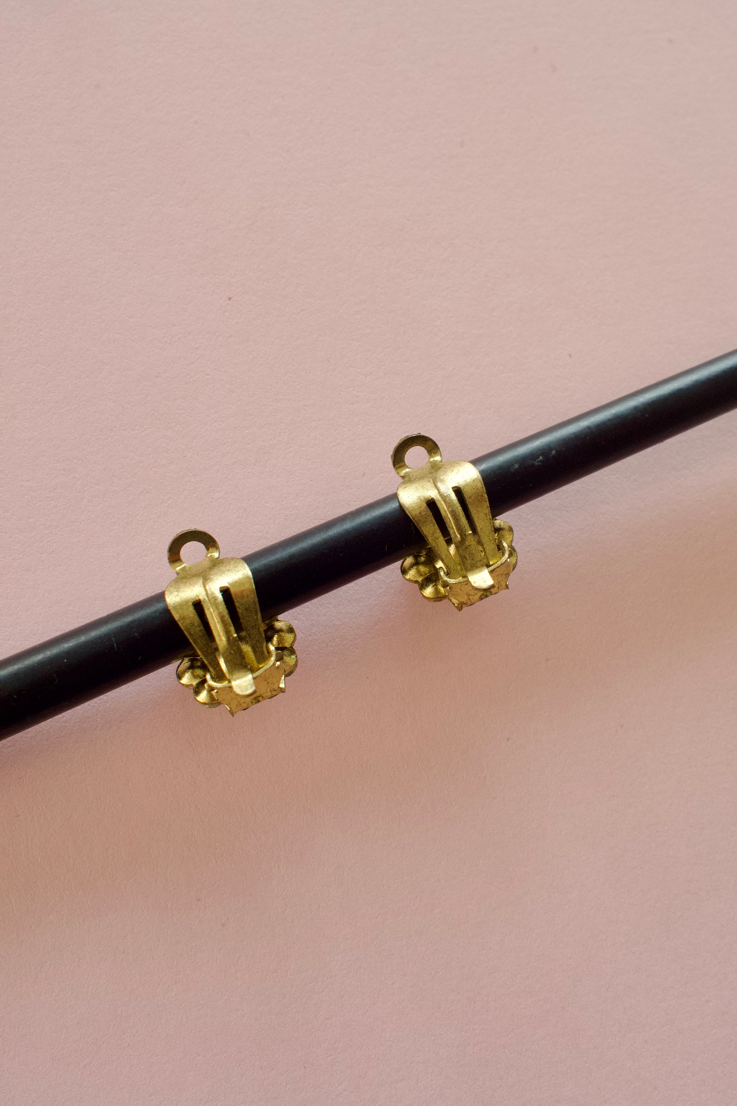 Vintage 1960s Iridescent Crystal Earrings