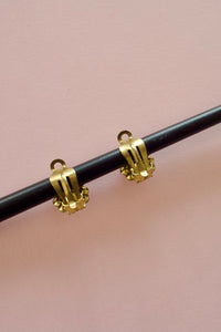 Vintage 1960s Iridescent Crystal Earrings