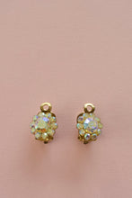 Vintage 1960s Iridescent Crystal Earrings