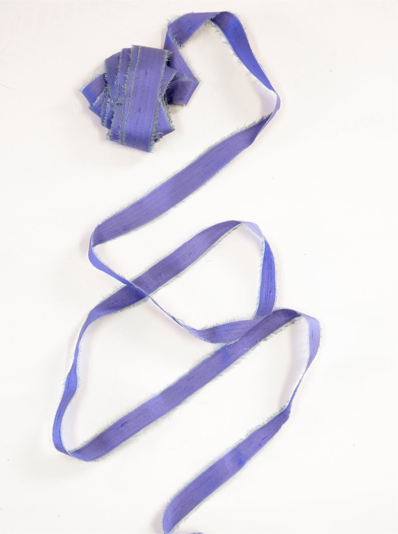 5m Dusky Blue Silk Ribbon 2.5cms