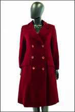 Vintage 1960s Christian Dior Red Velvet Coat