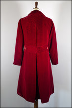 vintage Christian Dior New York Red Velvet Coat 1950s Alexandra King