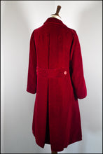 Vintage 1960s Christian Dior Red Velvet Coat