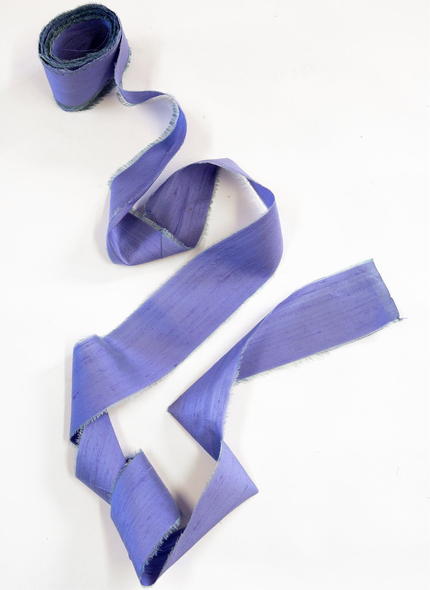5m Dusky Blue Silk Ribbon 8 cm wide