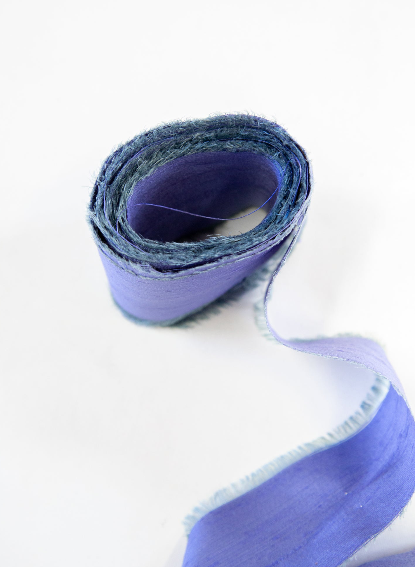5m Dusky Blue Silk Ribbon 8 cm wide