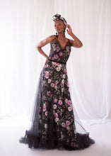 Titania Rose Linen Tulle Gown