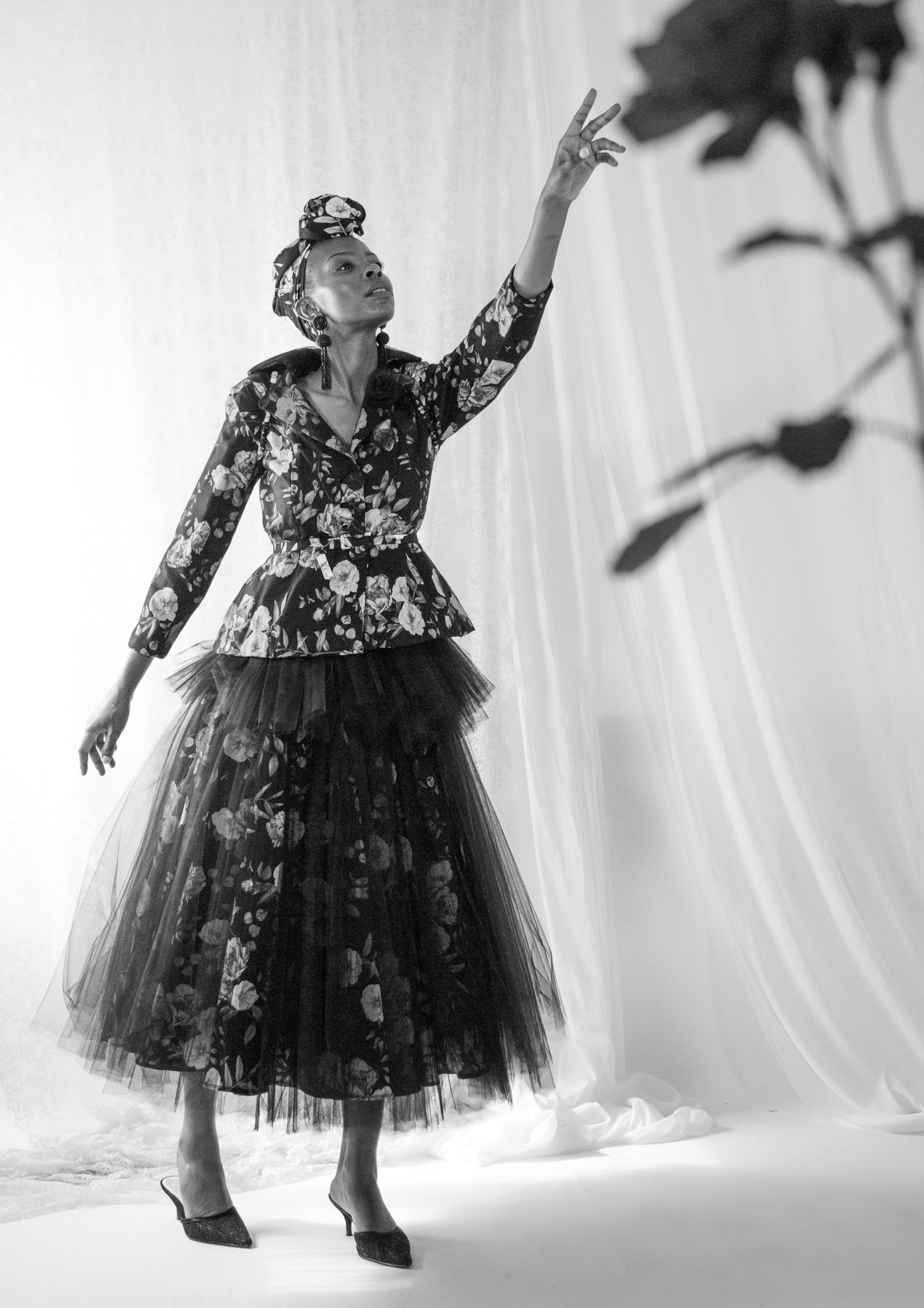 Pari - Rose Linen Tulle Ballet Skirt