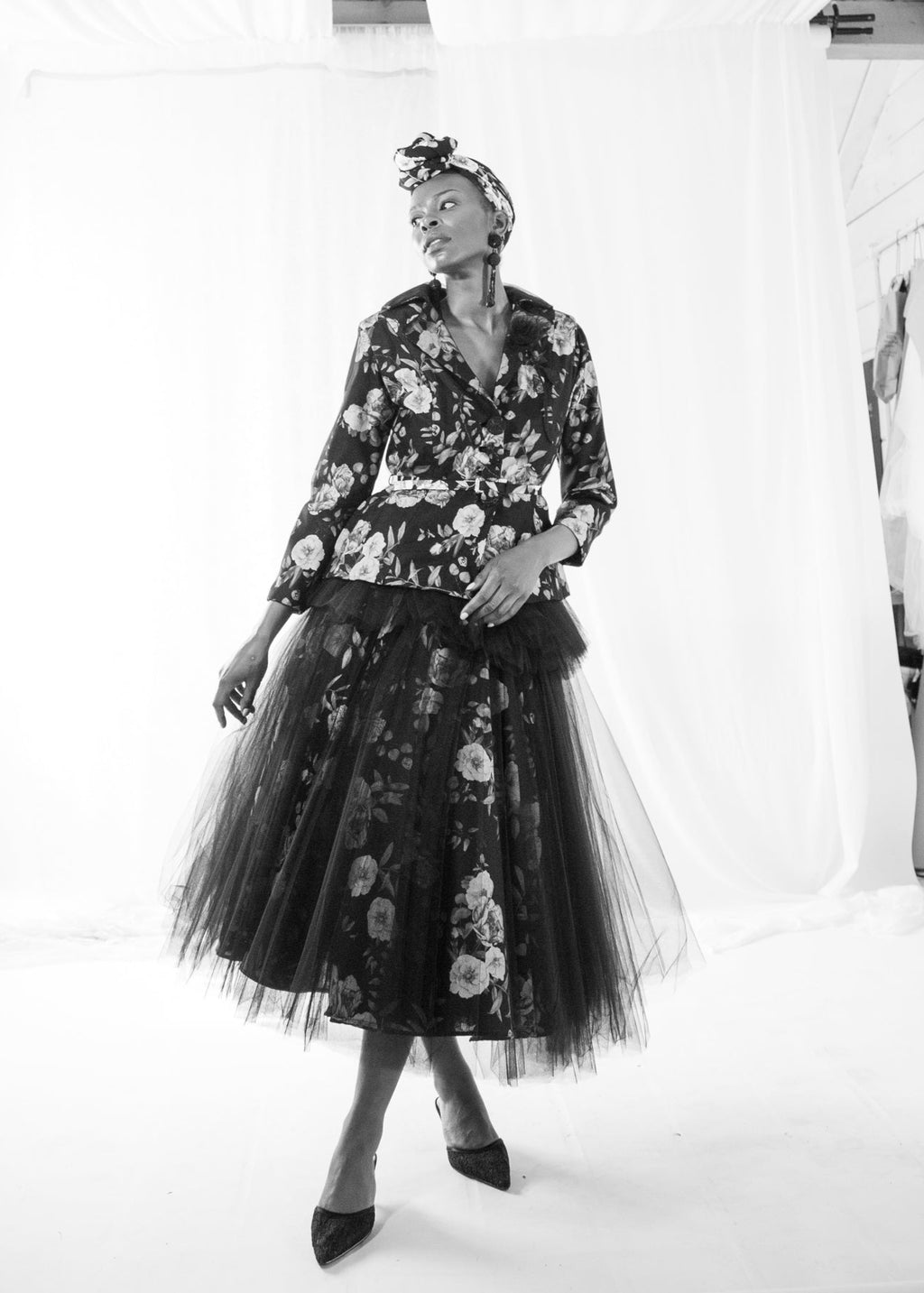 Hada - Rose Linen Tulle Jacket