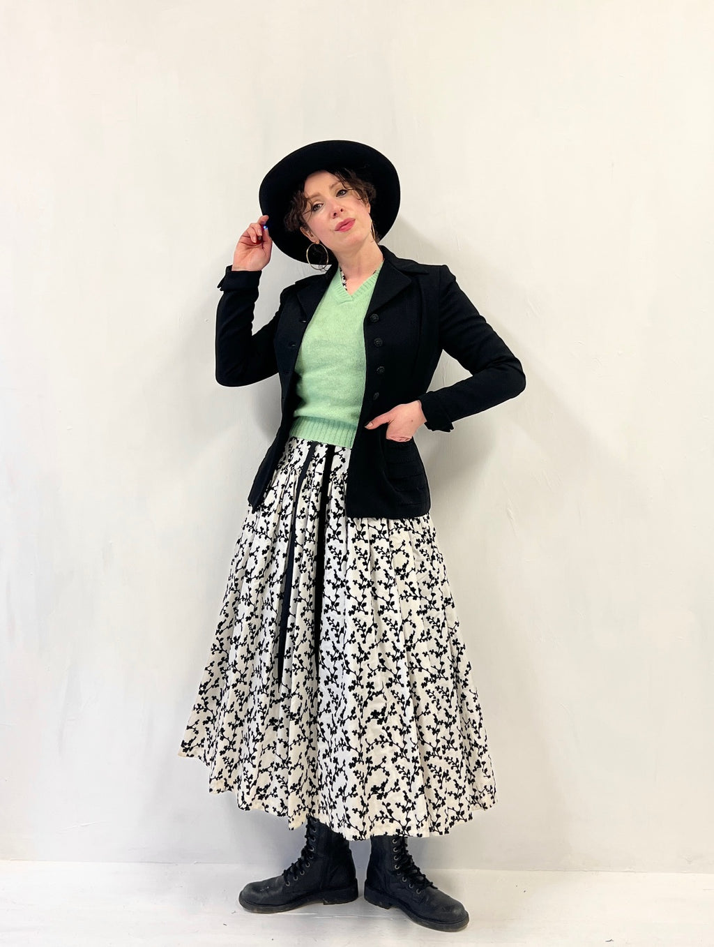 Vintage 1940s Black Tailored Jacket