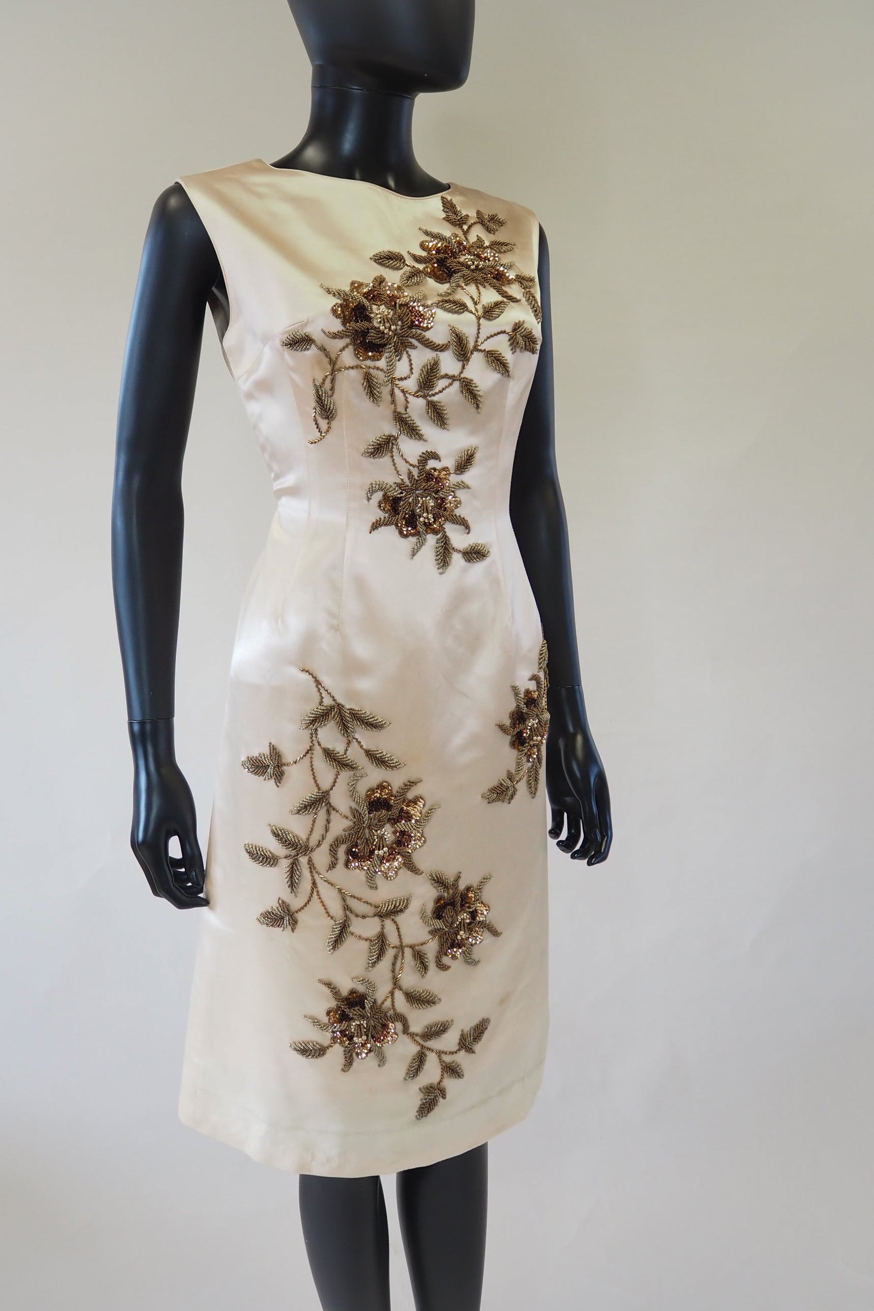 Vintage 1960s Champagne Rose Beaded Cocktail Dress – ALEXANDRA-KING