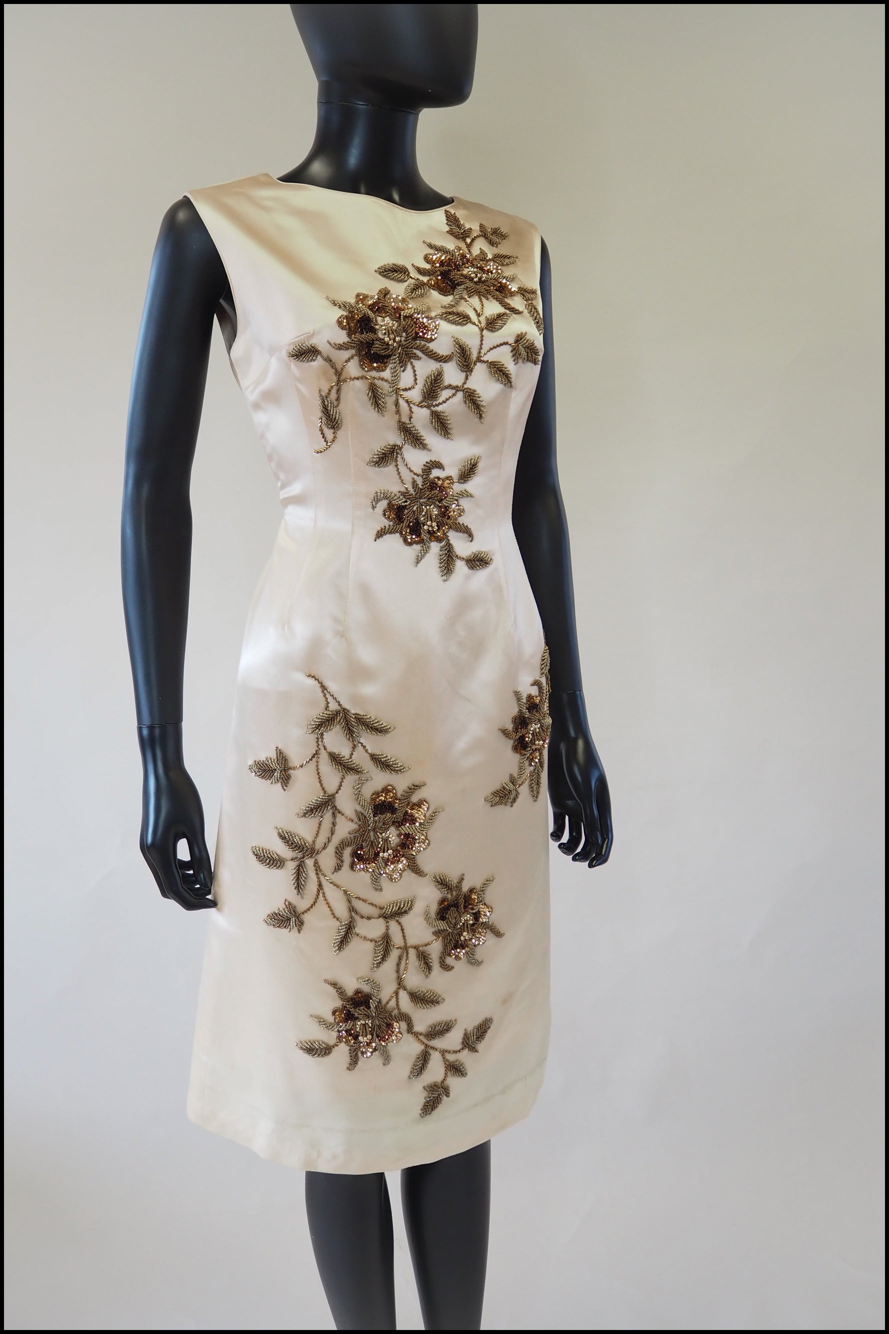 Vintage beaded cocktail dress clearance