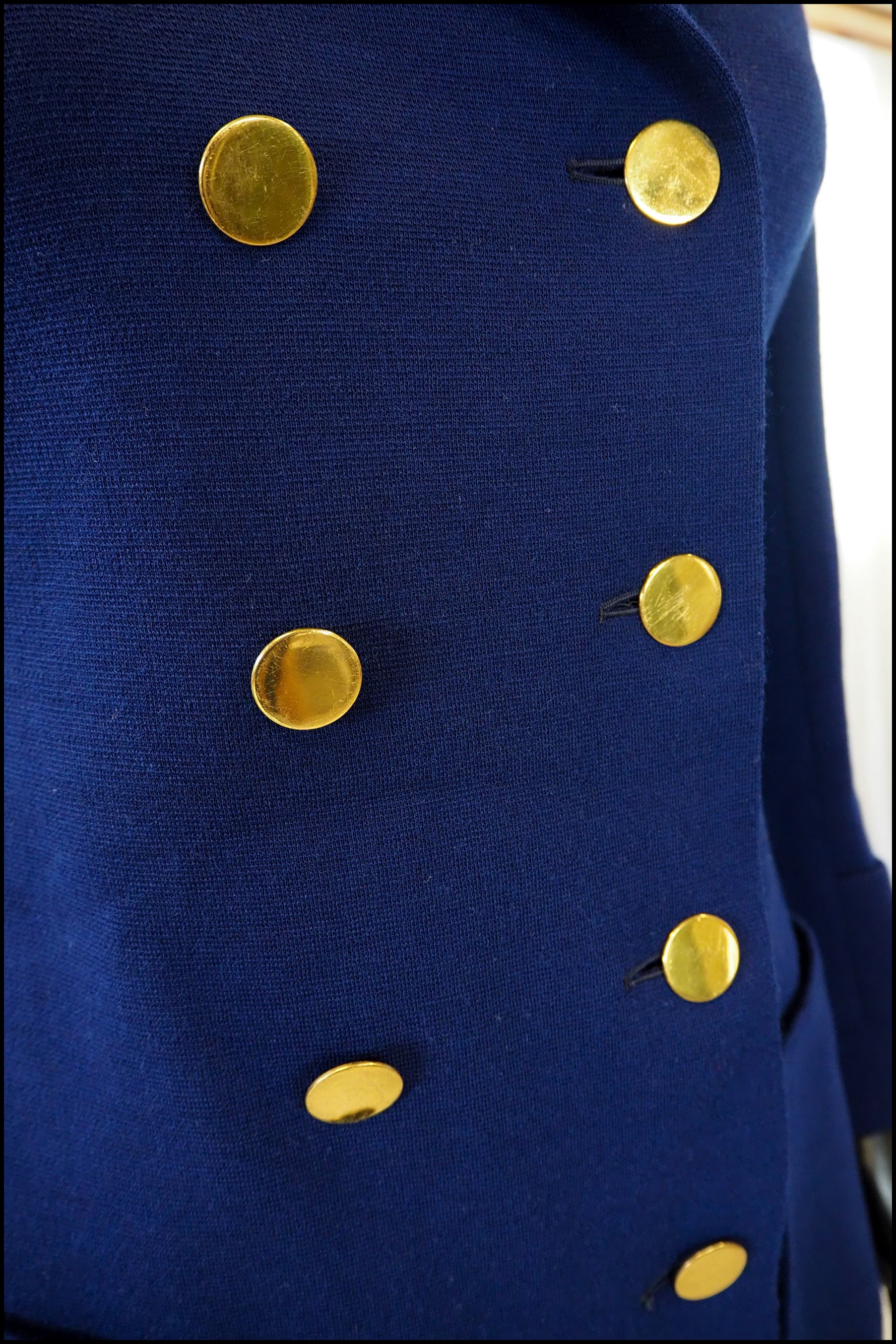 Vintage 1960s French Blue Pea Coat – ALEXANDRA-KING